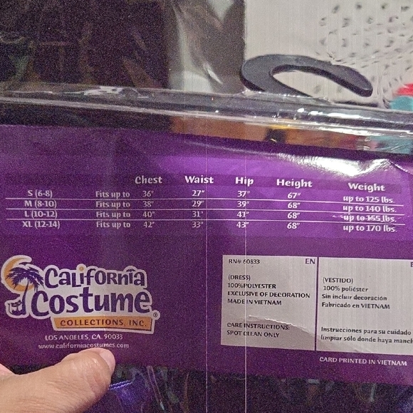 California Costumes Kids' Enchanted Sorceress Outfit - Picture 3 of 4